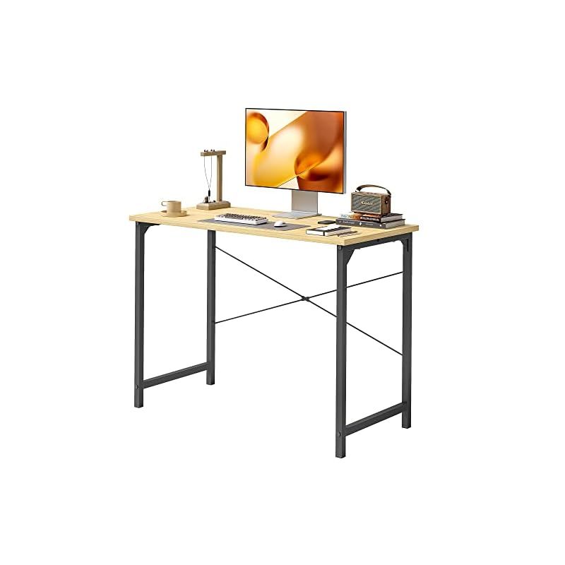 Cubiker パソコンデスク pcデスク 幅100x奥行き48x高さ73cm シンプル ミニ 机 組み立て簡単 勉強机 学習机 在宅勤務 テレワーク 作業机 一人暮らし ナチュラル 1