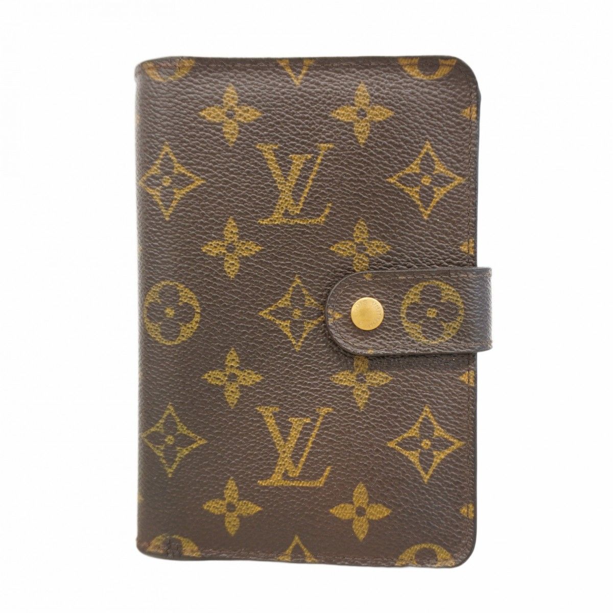 5id4901-h ルイヴィトン 財布 モノグラム ポルトパピエジップ M61207 ブラウン メンズ レディース ユニセックス