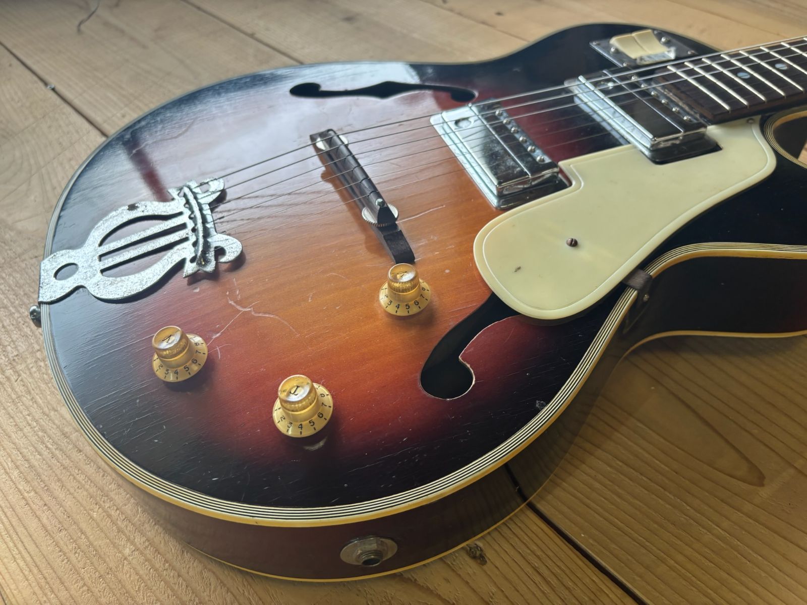 Demian フルアコタイプギター Fujigenフジゲン 小さめボディ 日本製