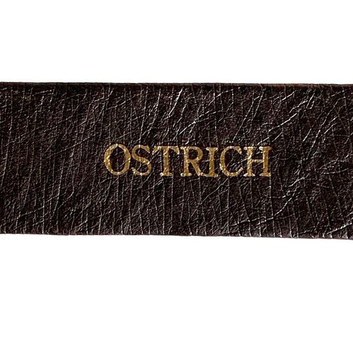 未使用品 OSTRICH オーストリッチ ベルト レザー ブラウン 