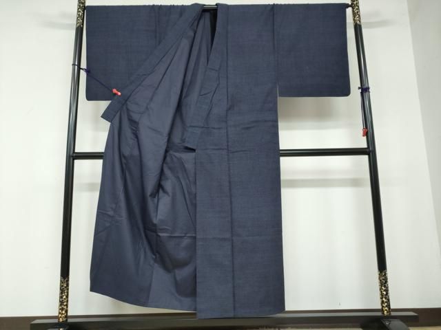 平和屋着物 男性 本場結城紬 重要無形文化財 アンサンブル 長羽織 100亀甲 総詰め 正絹 ud