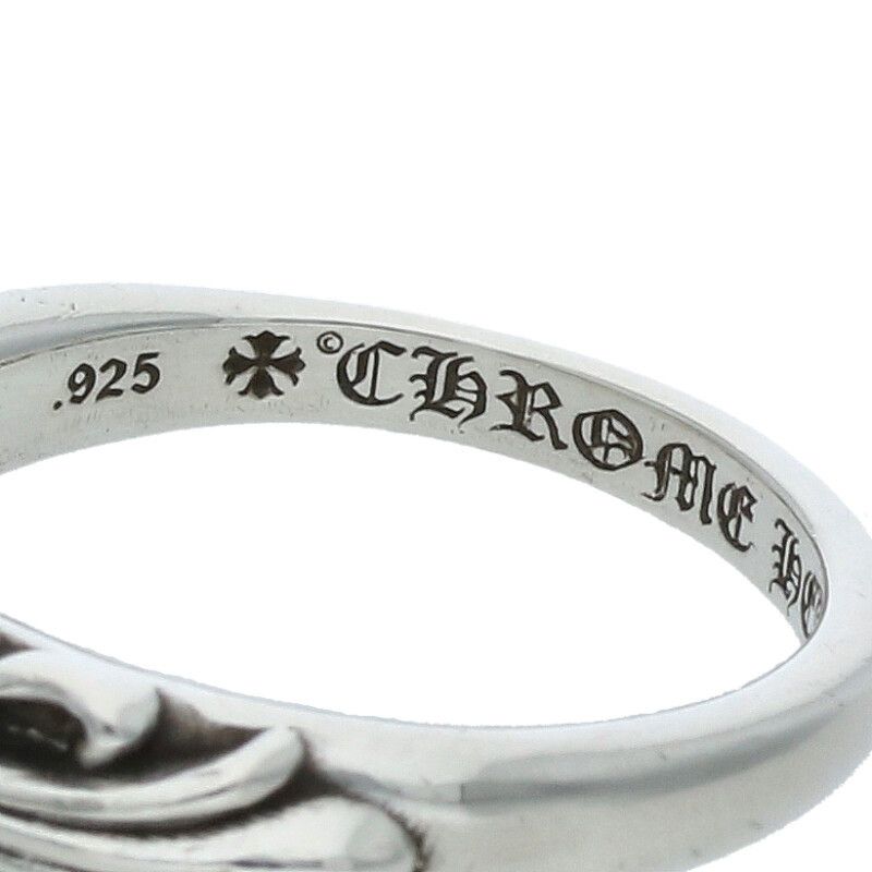 品質保証で、高速配送！ クロムハーツ BABY CLASSIC ベイビークラシックフローラルクロス シルバーリング メンズ 14号
