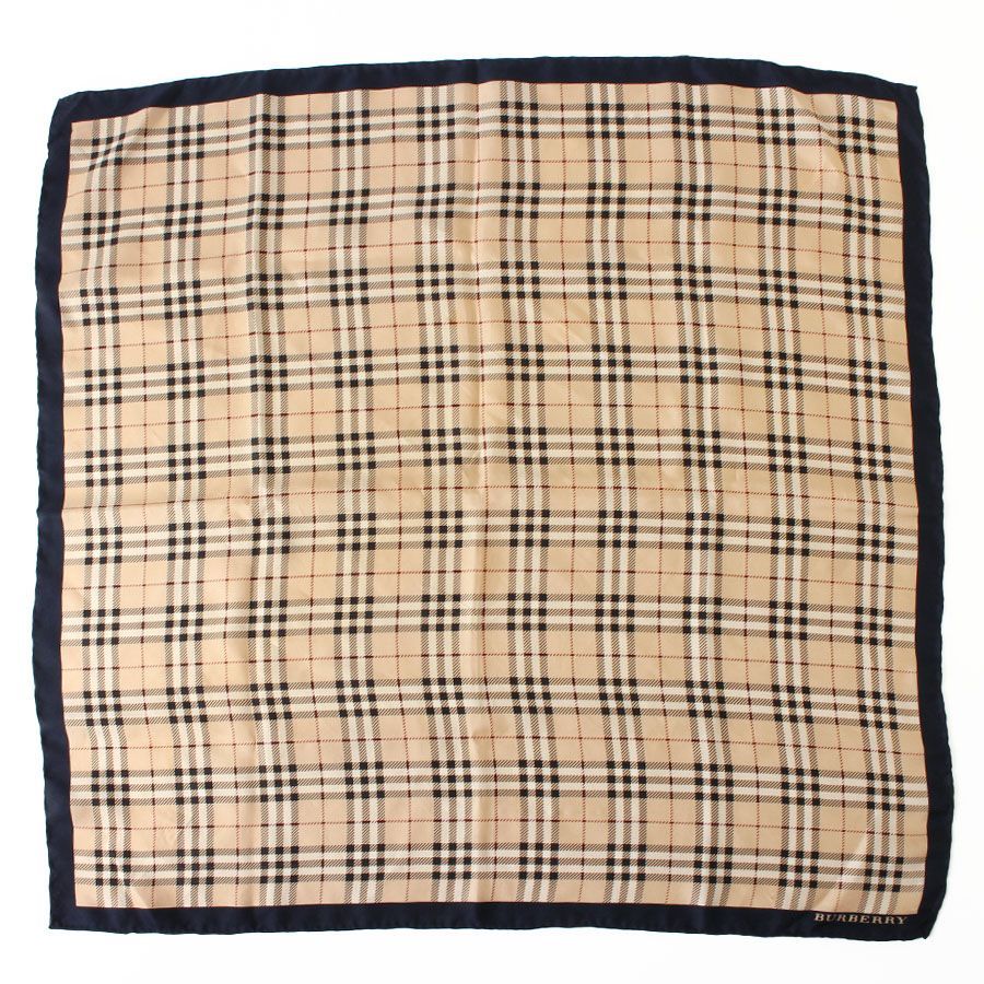 NWH25002 美品 BURBERRY バーバリー スカーフ シルク ノバ