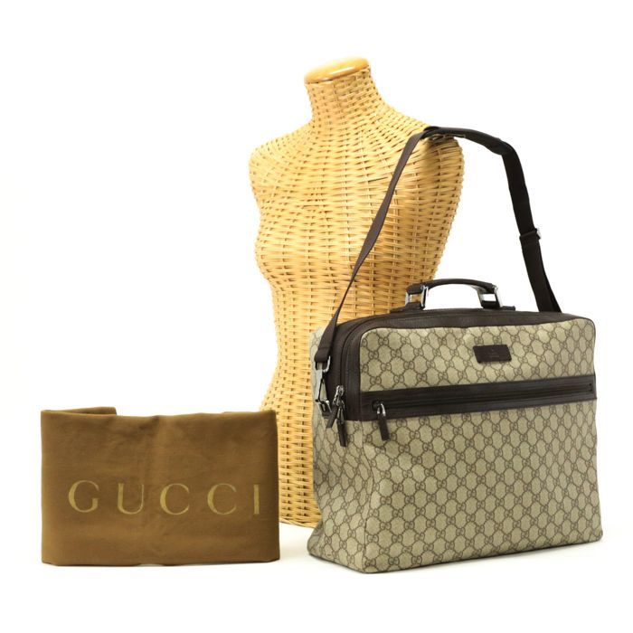 グッチ GUCCI ビジネスバッグ GGスプリーム (PVC / レザー) 140960 