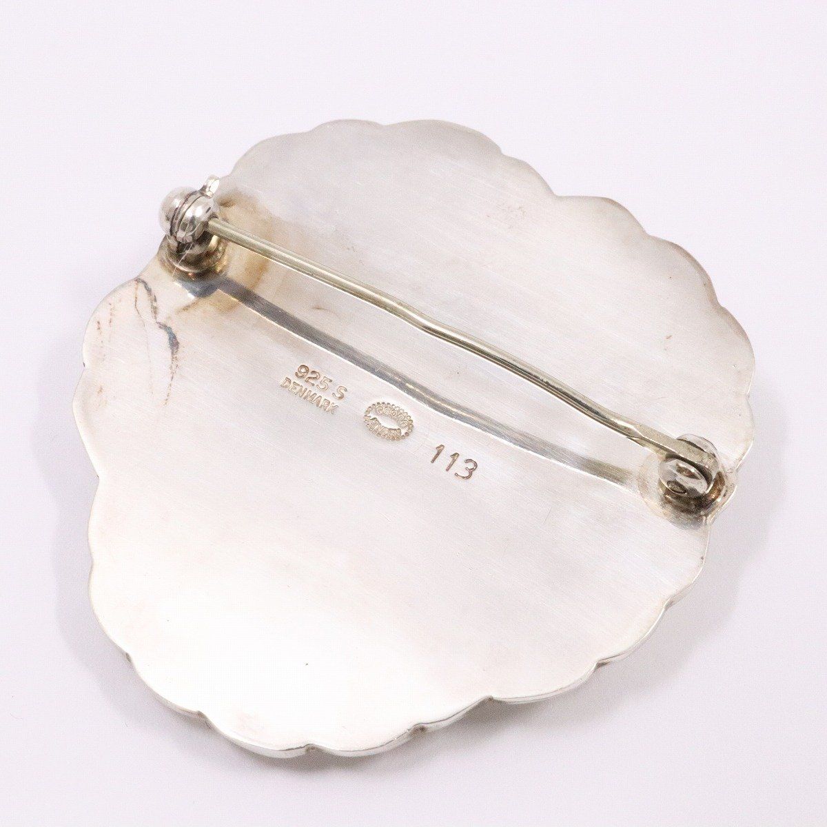 GEORG JENSEN ジョージジェンセン 113 フラワーモチーフ ブローチ