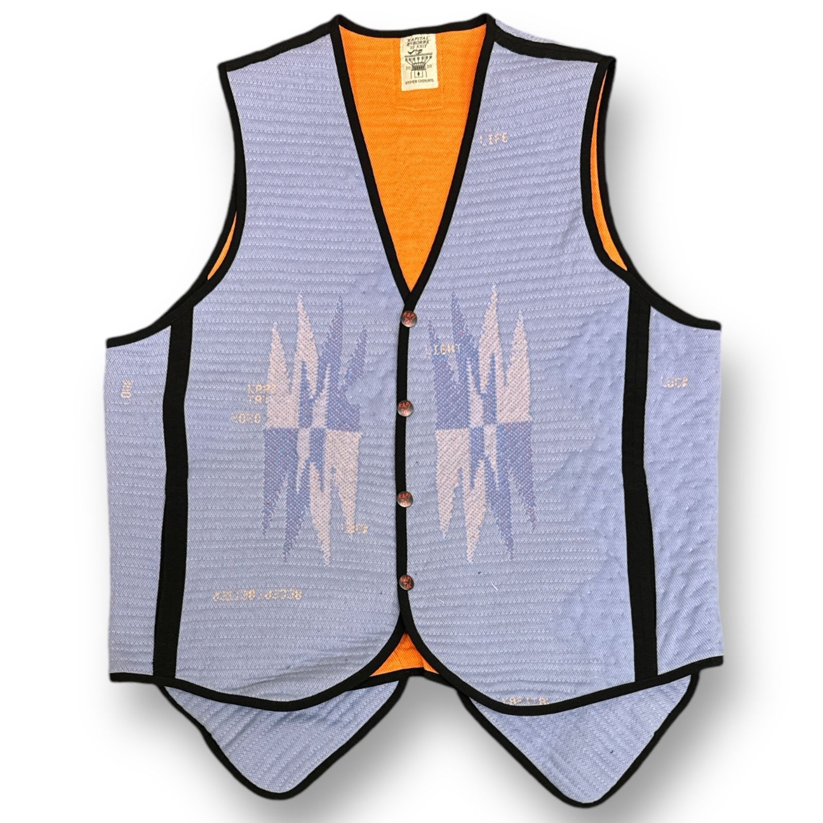 KAPITAL × BYBORRE 20AW 3D Hyper Chimayo Vest コラボ 3Dニット ハイパー チマヨ ベスト ジレ バイボレ  キャピタル K2009SJ026 ブルー系 4 72486A3 - メルカリ