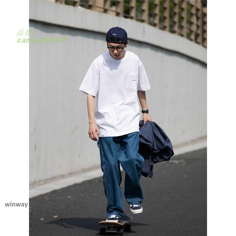 ルーズ ストレートジーンズ