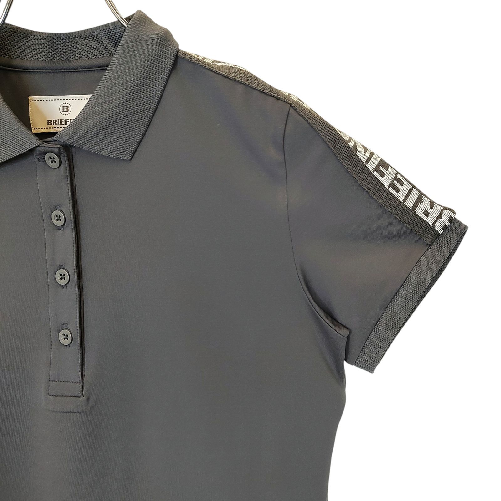 BRIEFING グレー ポロシャツ　ゴルフ BRIEFING GOLF ブリーフィング ゴルフ メンズ ポロシャツ