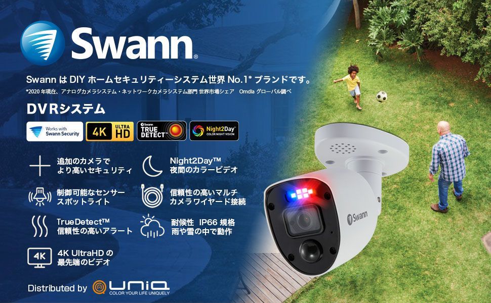 Swann 防犯カメラ 4CH カメラ4セット DVR 1TB 【アウトレット