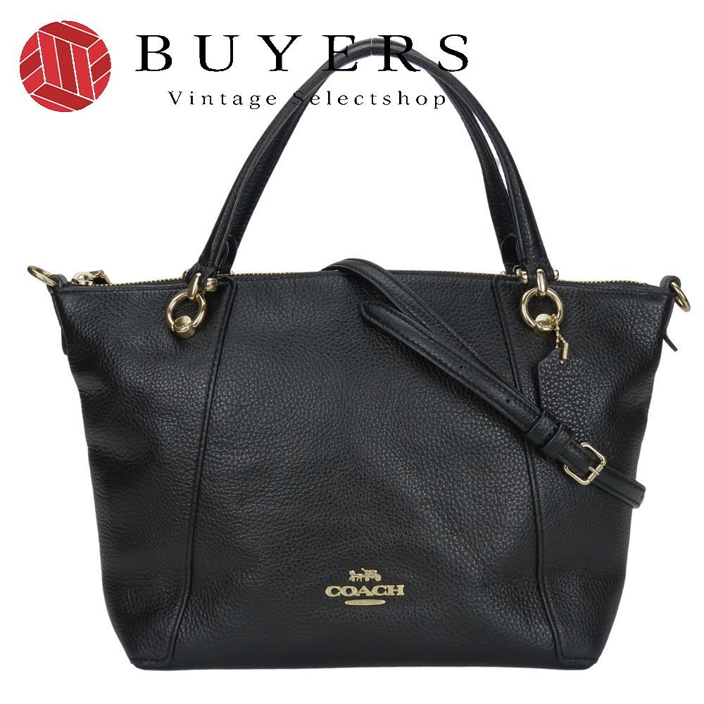 コーチ ハンドバッグ C6229 レザー ブラック ゴールド金具 2WAY ショルダー レディース 女性 COACH