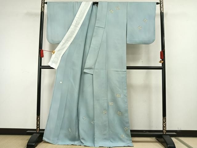 平和屋着物▽訪問着　単衣　作家物　源氏香　金彩　正絹　逸品　AAAW7720fy 平和屋着物▽訪問着 単衣 作家物 源氏香 金彩 正絹 逸品 AAAW7720fy