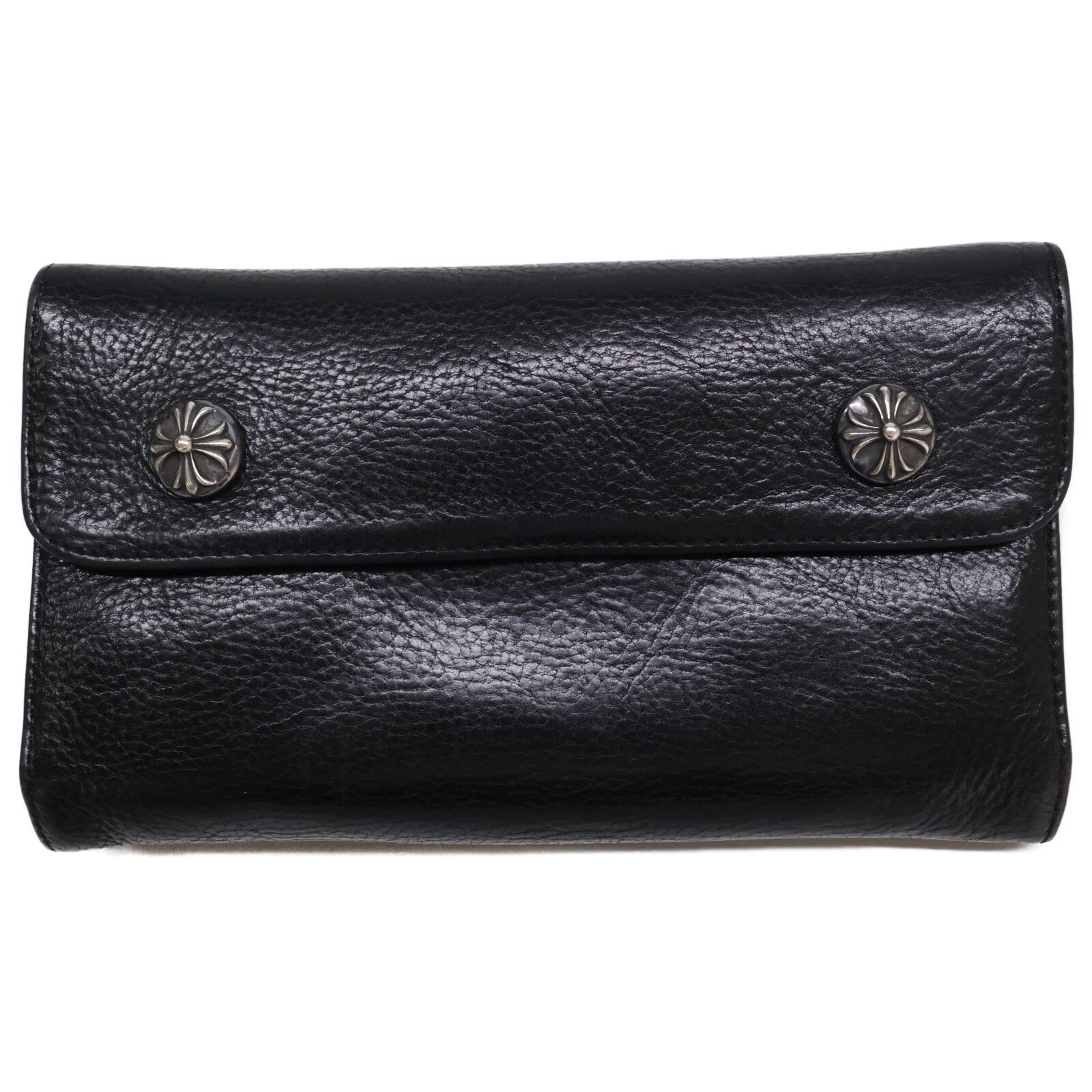 Chrome Hearts クロムハーツ ウェーブウォレット クロスボタン