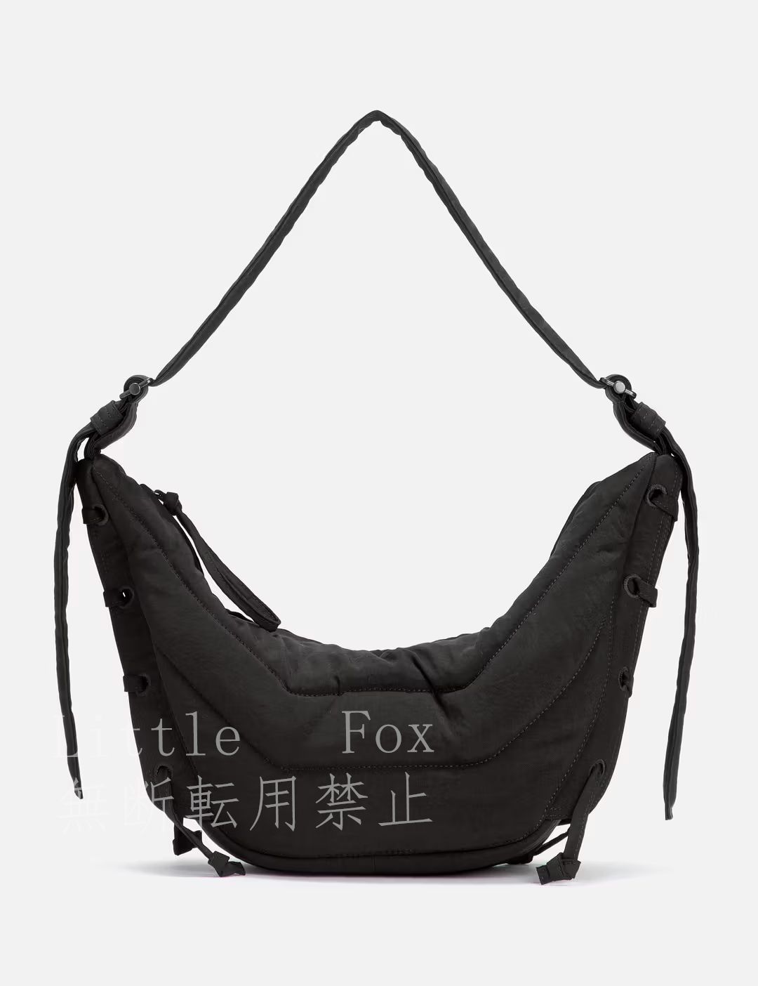 【未使用品】 ルメール LEMAIRE  SOFT GAME SMALL  BAG ショルダーバッグ ボディバッグ ナイロン ダークブラック （男女兼用）