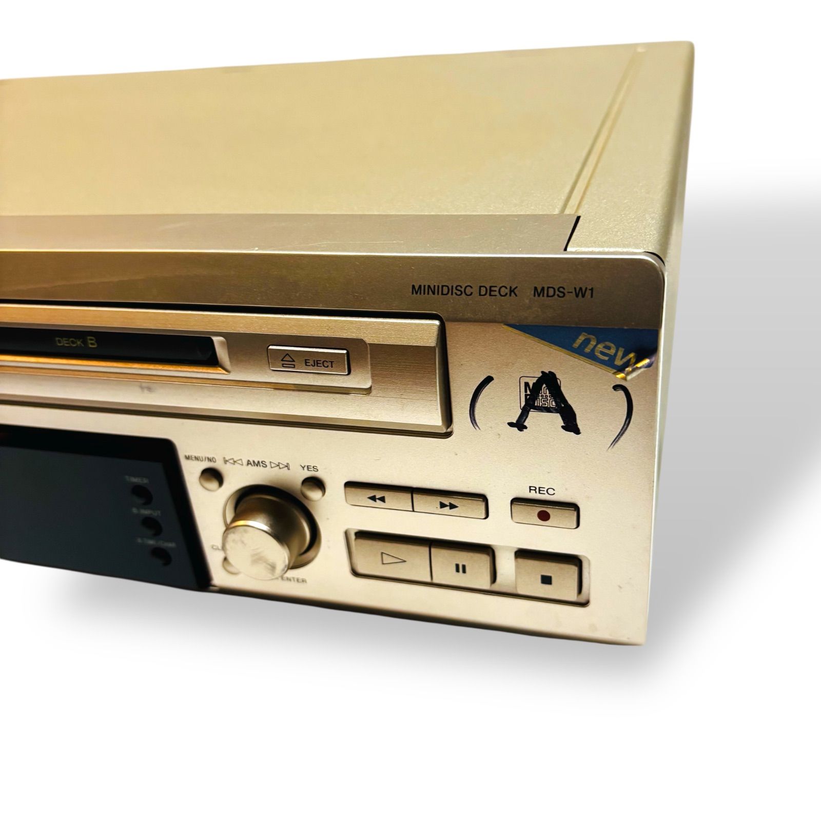  SONY MDデッキ MDS W 1 ダブル録再モデル オーディオ機器 ソニー 再生録音対応 高音質MDデッキ CD MD カセットデッキ ラジオ コンポ