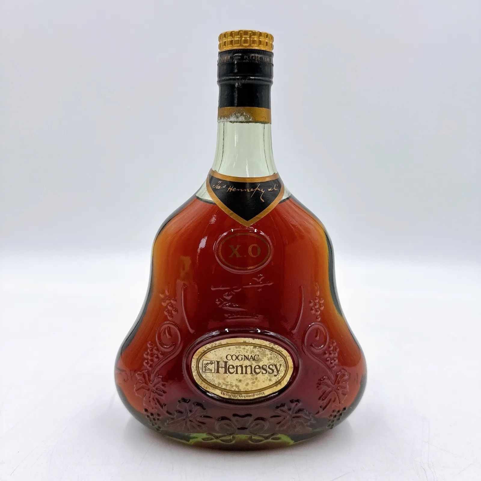 未開栓】Hennessy X.O 金キャップ グリーンボトル コニャック
