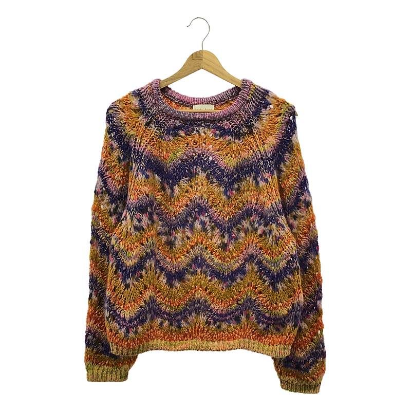 美品】 forte_forte / フォルテフォルテ | モヘヤ ウール ニット プル  