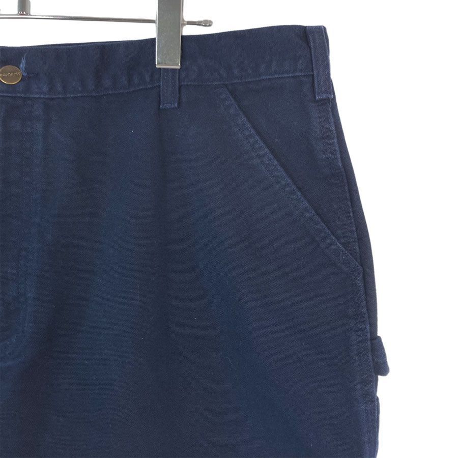 カーハートCarharttダックパンツペインターパンツワークパンツ革タグ紺