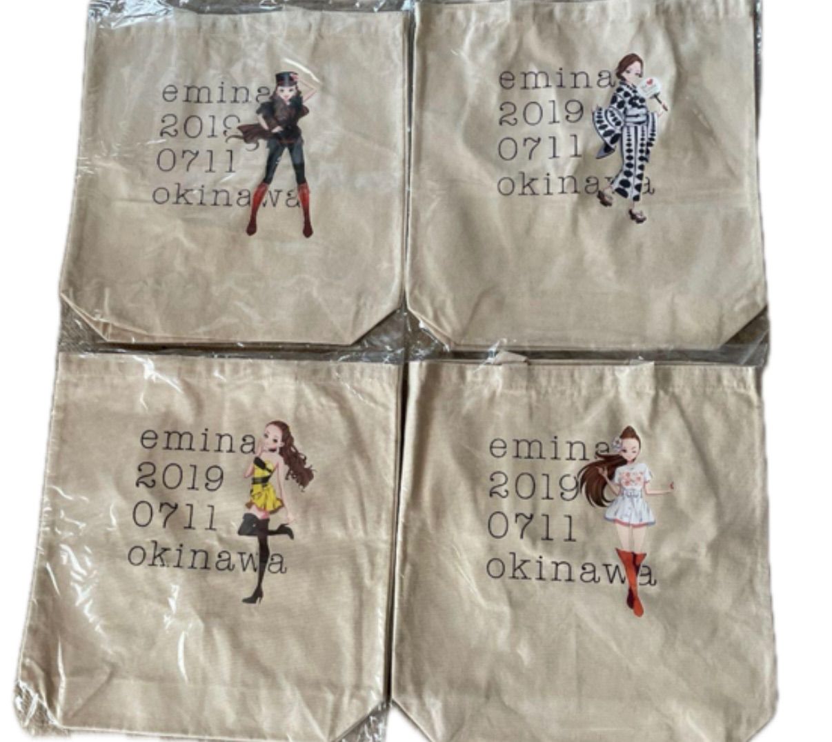 安室奈美恵 エミーナ セブンイレブン 沖縄 限定品 トートバッグ