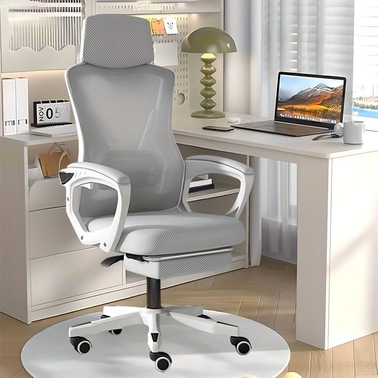 エルゴノミックオフィスチェア グレー 快適を追求 エルゴノミック オフィスチェア【グレー】 - メルカリ