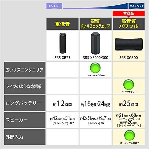 ソニー ワイヤレススピーカー SRS-XG300 :防水 IP67/バランスの取