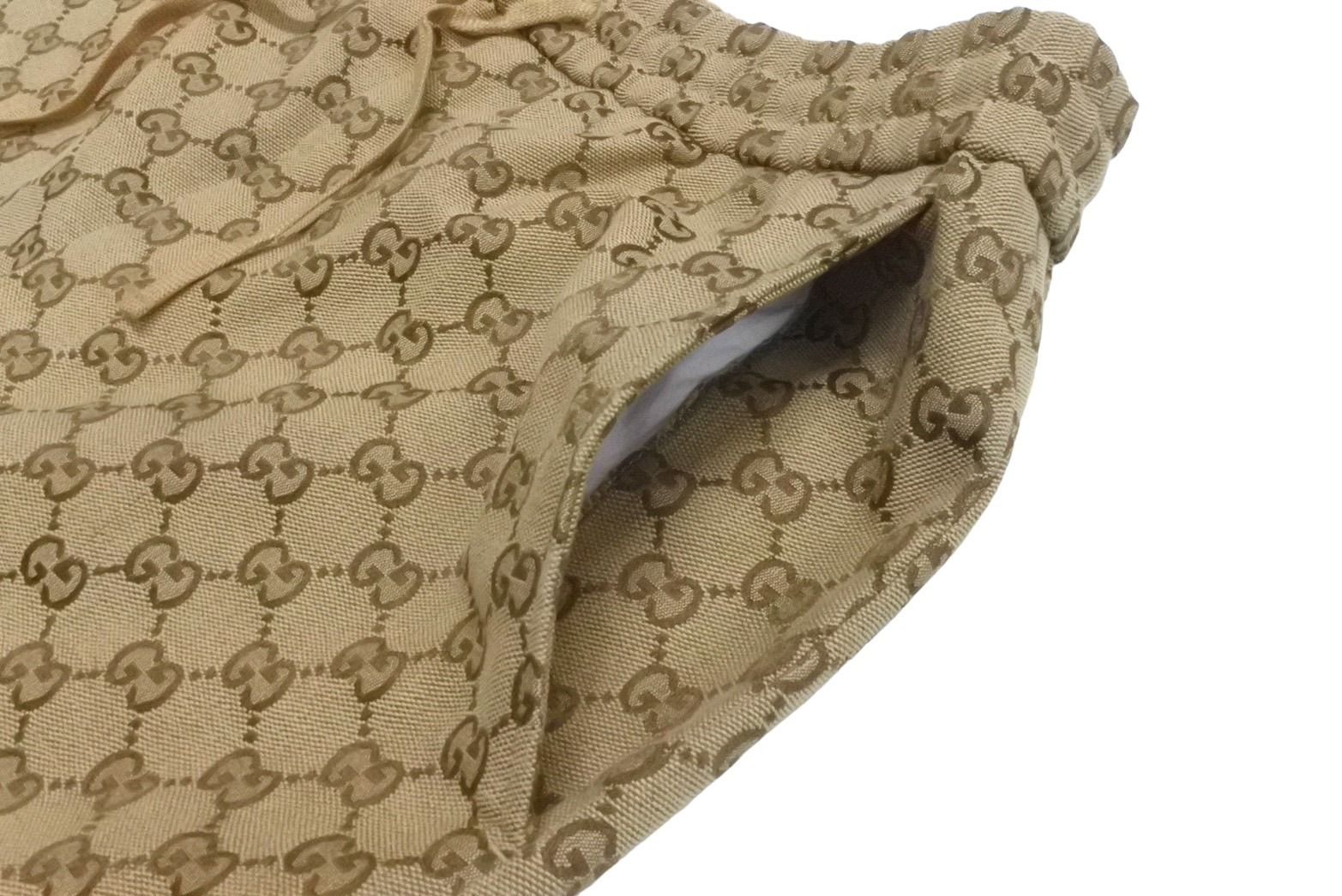 極美品 GUCCI グッチ パンツ GGキャンバス ジョギングパンツ ベージュ  