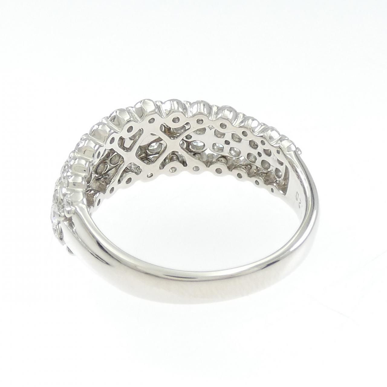 GINZA TANAKA ギンザタナカ K18PG ダイヤモンド リング K18wg