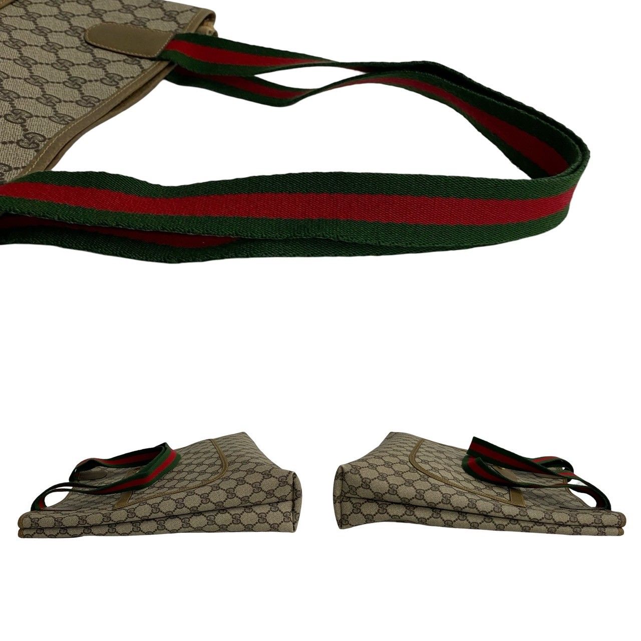 極 美品 GUCCI グッチ オールドグッチ ヴィンテージ シェリーライン GG