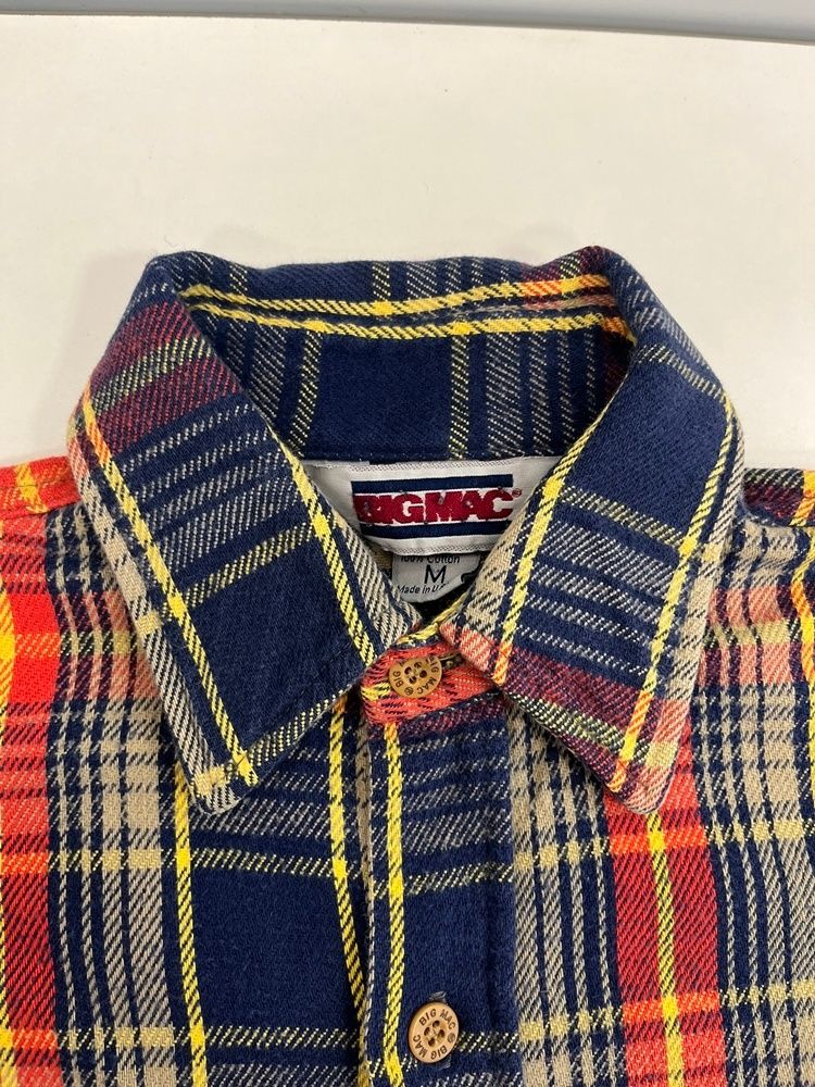 古着　チェック　ネルシャツ　赤　ネイビー　グリーン　８０s　L ダブルポケット 80年代 ST. JOHN\u0027S BAY セントジョンズベイ タータンチェック ウール