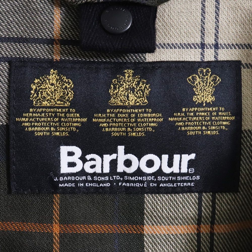 BARBOUR SL BEDALE コットン オイルド ジャケット サイズ38 カーキ