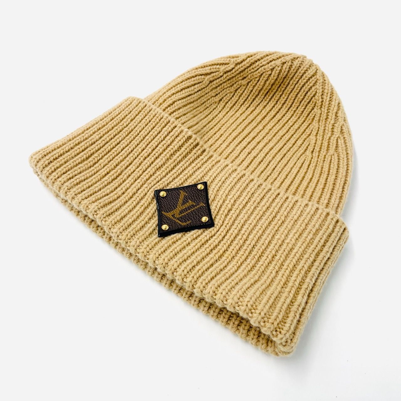 ルイヴィトン LOUIS VUITTON ニット キャップ ベージュ ボネ