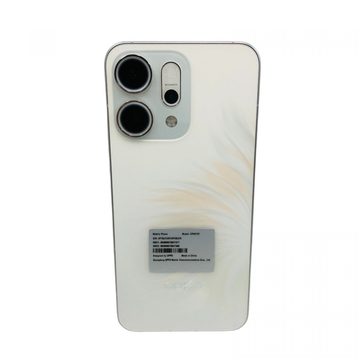 ☆未使用☆ スマートフォン OPPO Reno14 5G 12GB/256GB 2025年製