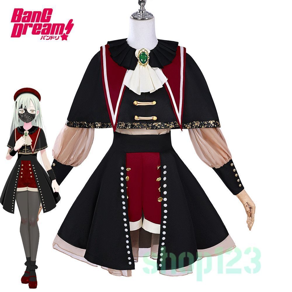 BanG Dream! Ave Mujica 若葉睦 コスプレ衣装 打ち歌 ステージ衣装 ハロウィン イベント 仮装
