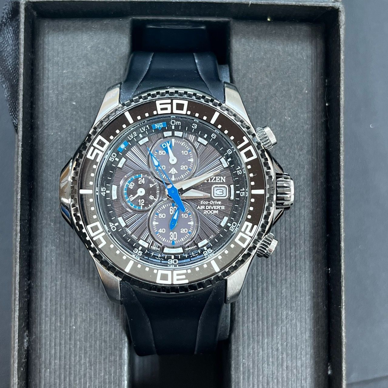 CITIZEN AIR DIVER'S エコドライブ B740-S062756 Citizen b740 outlet