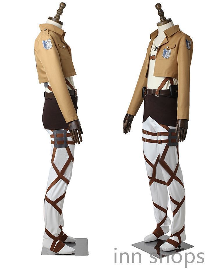 進撃の巨人 風 調査兵団戦闘服 コスプレ衣裝 レディース コスプレ衣装 変装 仮装