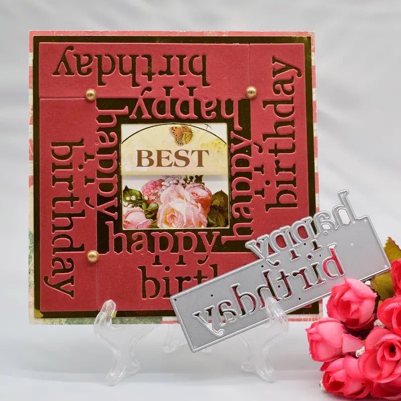 クラフトパンチ ダイカット HAPPY BIRTHDAY バースデーカード