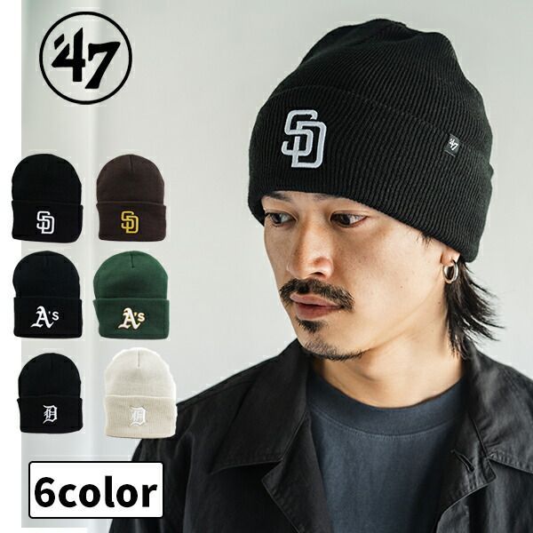パドレス　ニット帽　メジャー帽子　ほぼ新品 NEW ERA/ニューエラ ビーニー ダブルC.BASIC CUFF パドレス