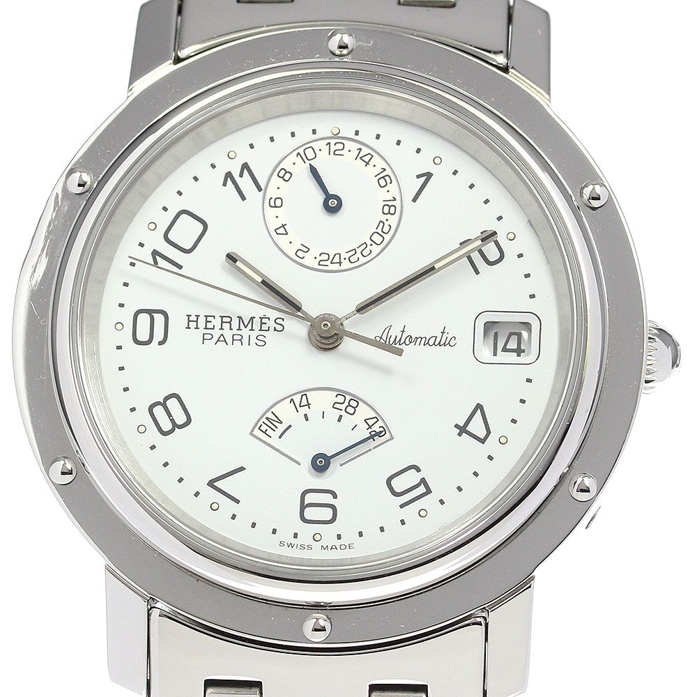 エルメス HERMES CL5.710 クリッパー パワーリザーブ 自動巻き メンズ良品箱・保証書付き_801807