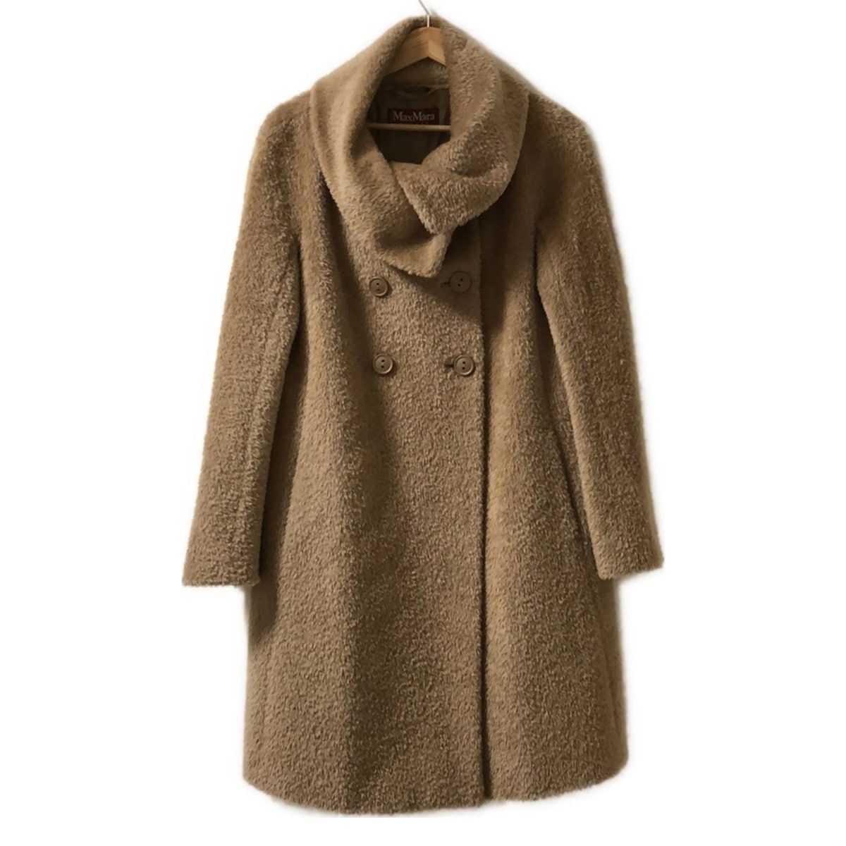 Max Mara STUDIO マックスマーラスタジオ コート サイズIJ42 レディース - ライトブラウン 長袖|アルパカ混|冬