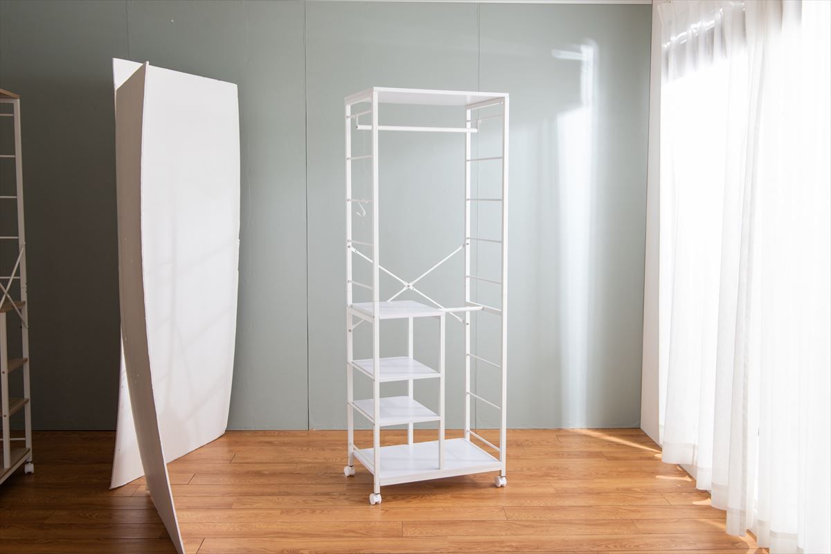 【送料無料】【幅60cm】Tito 棚付きハンガーラック 収納 g159010]【幅60cm】Tito 棚付きハンガーラック コートハンガー | 家具