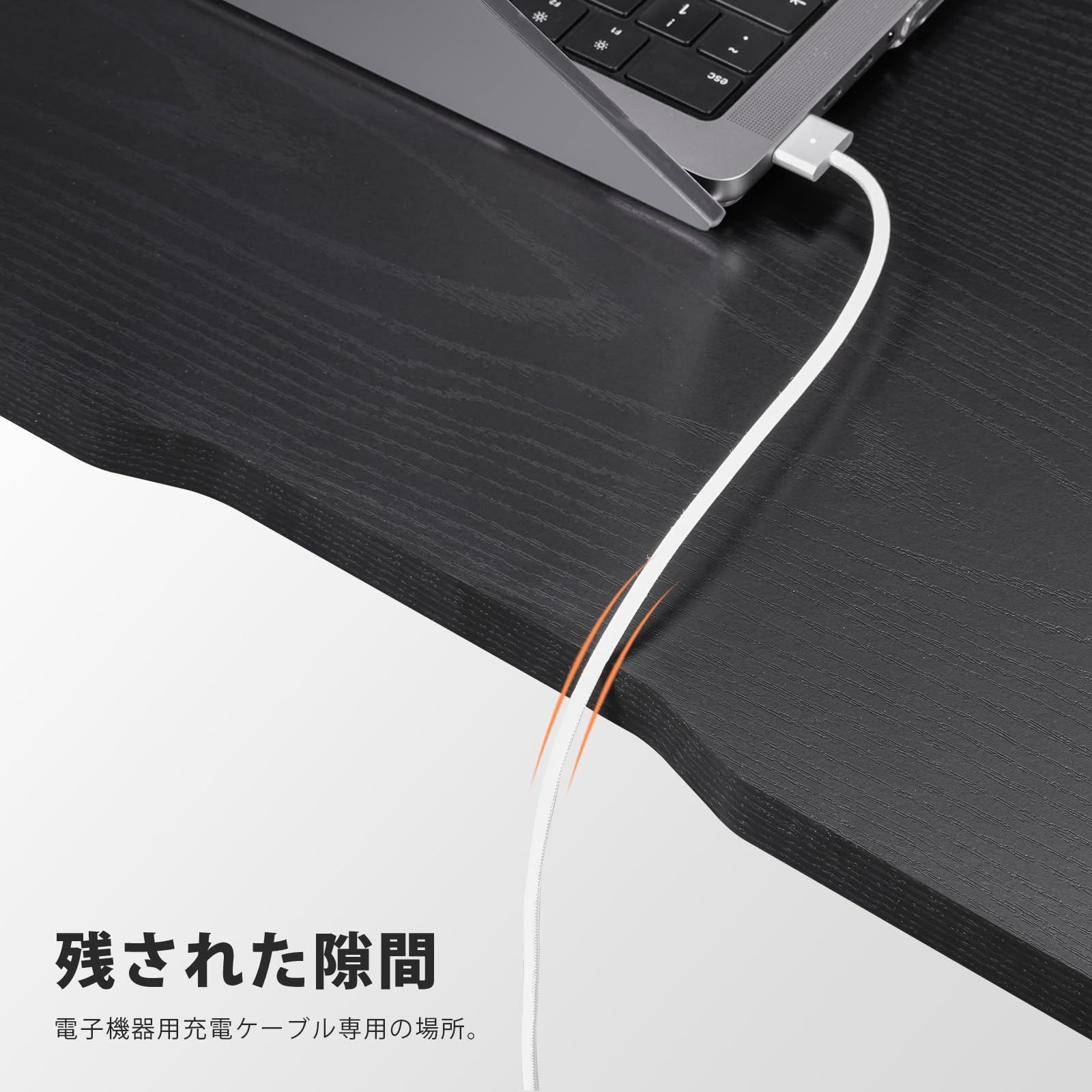 ラック付き パソコンデスク pcデスク Maihail ゲーミング 机 カウンター テーブル スタンディングデスク 勉強机 家具 パソコンラック table 学習机 収納 幅140 奥行60cm 黒い SZ123HFD スチールウッド簡易棚付きデス MARWIL-DEMENAGEMENTS_CH