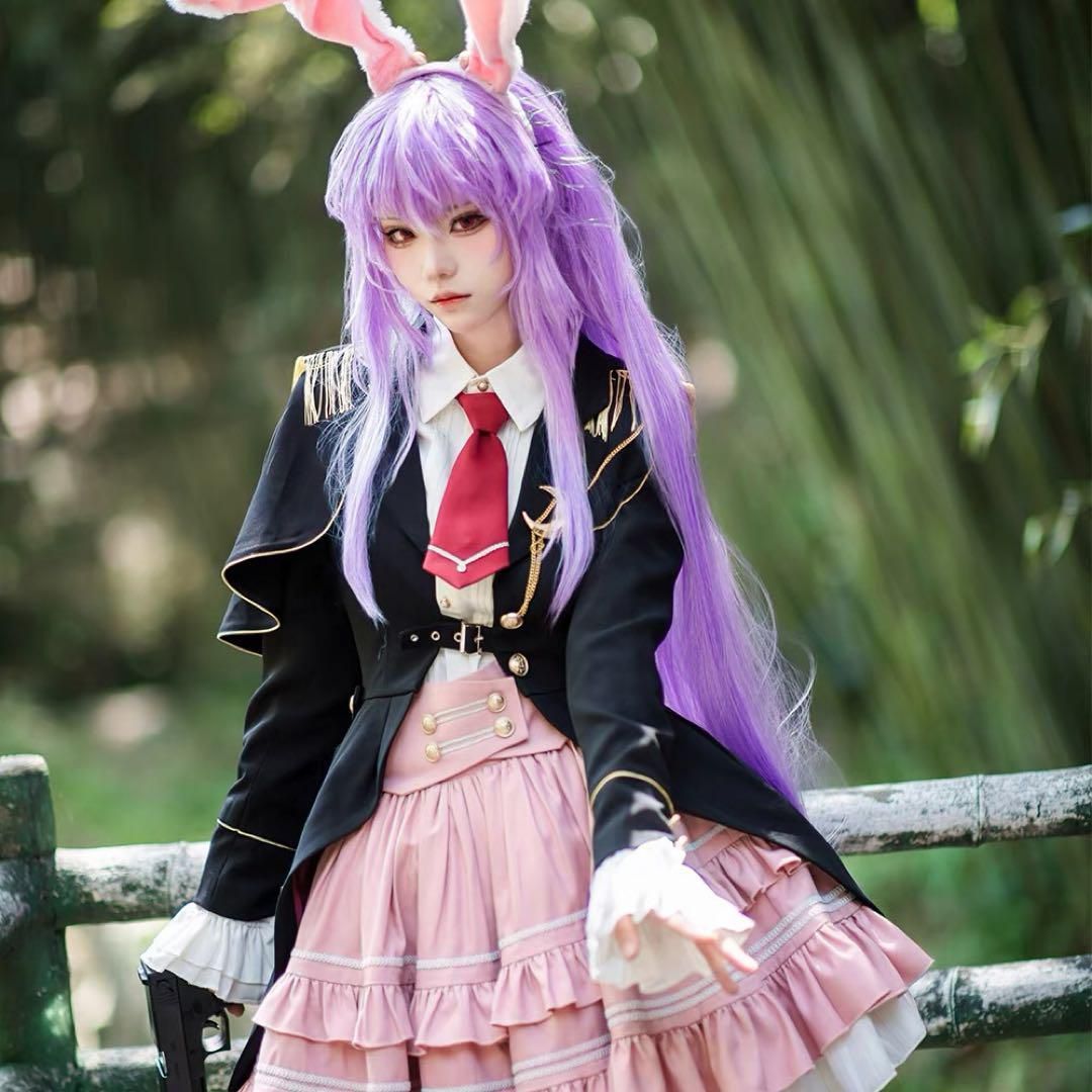 星雨魔法店 東方プロジェクト 鈴仙 優曇華院 イナバ コスプレ ウィッグ 靴追加