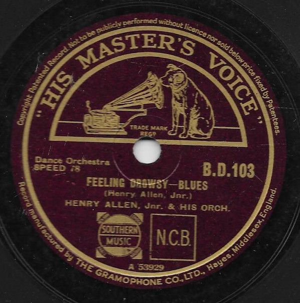 英78RPM/SP Henry Red Allen And His Orche Feeling Drowsy