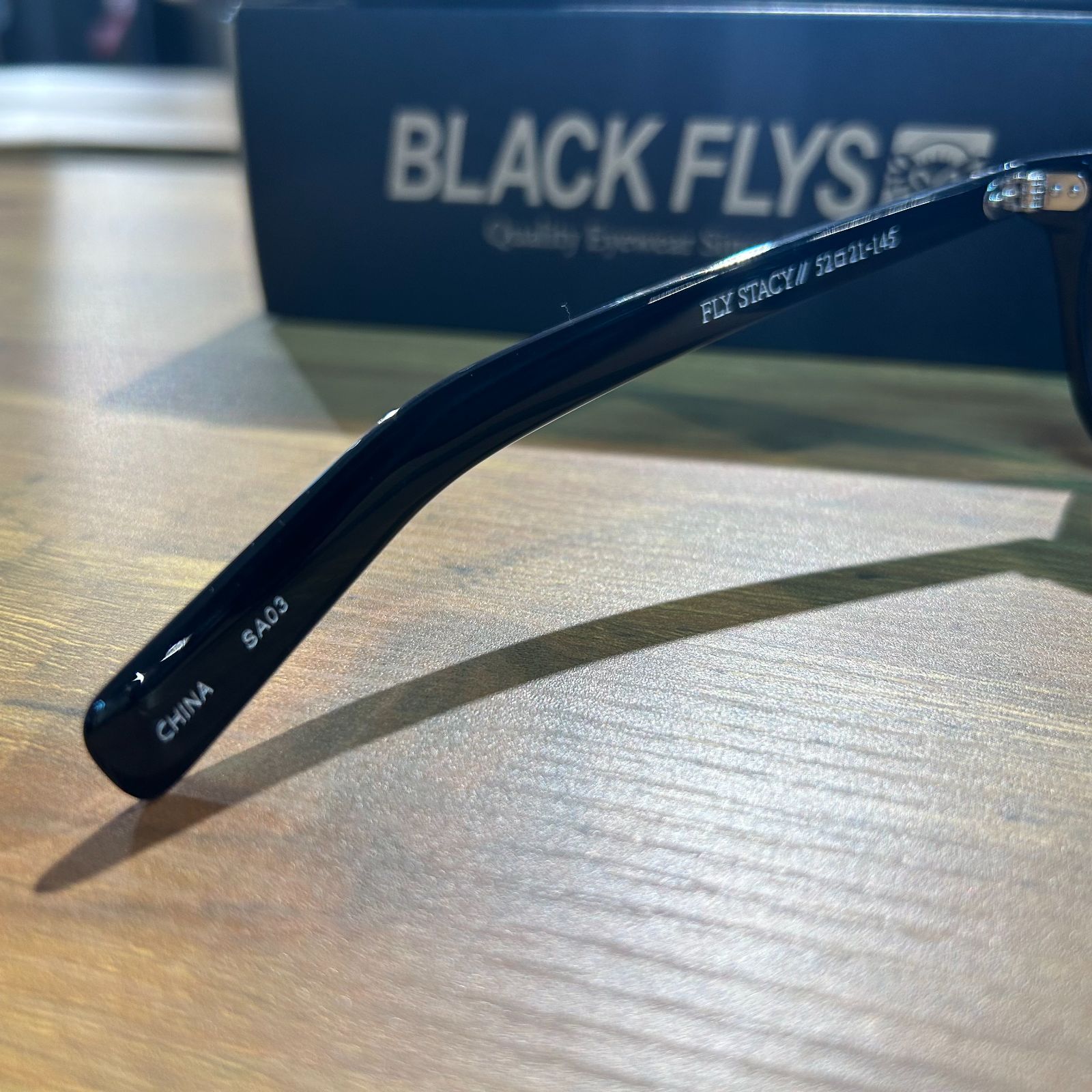 BLACK FLYS FLY STACY ブラック-シルバー×グレー 偏光レンズ ブラック 