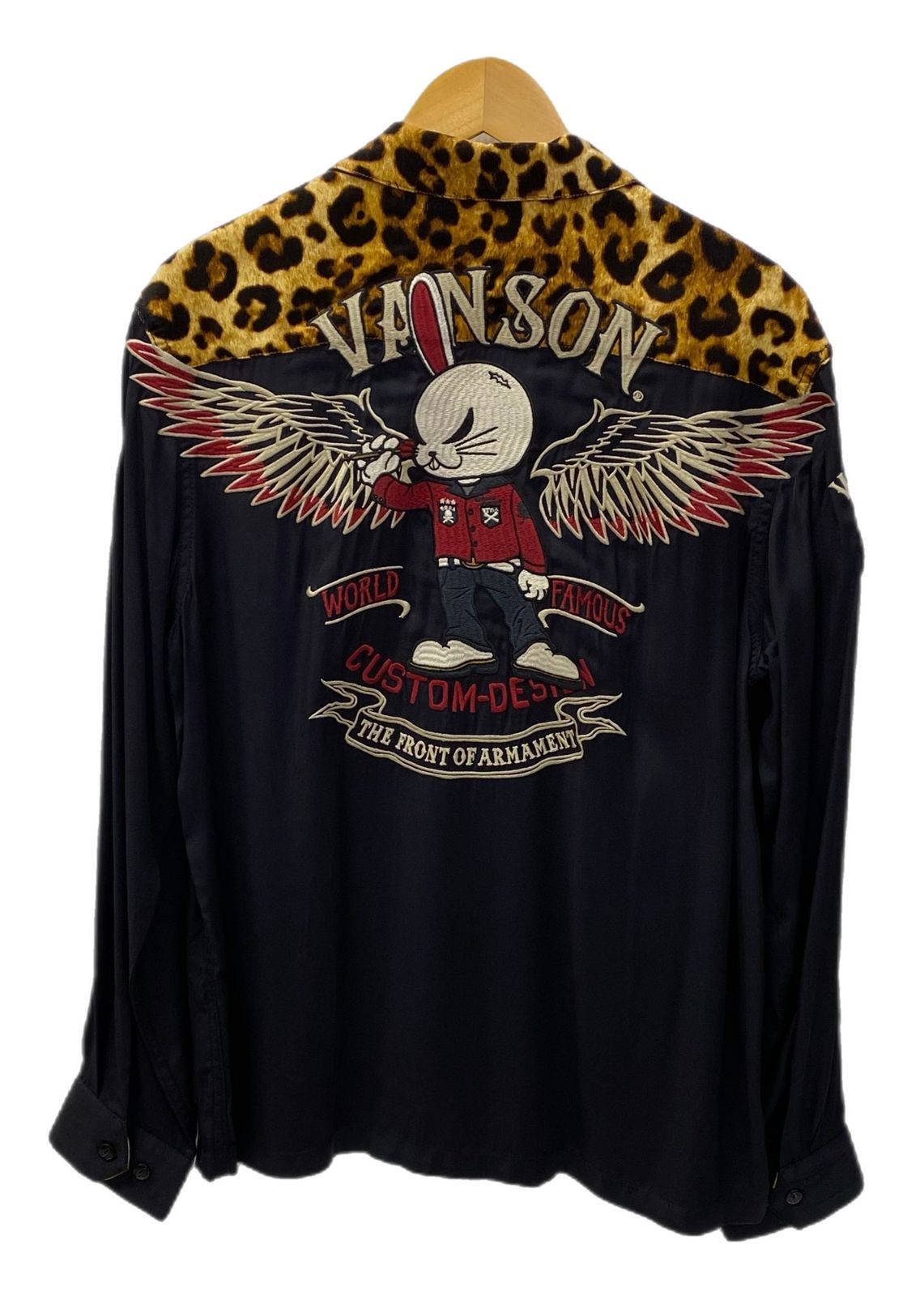 VANSON ウール メルトン スポーツジャケット 黒 VANSON ウール メルトン スポーツジャケット 黒