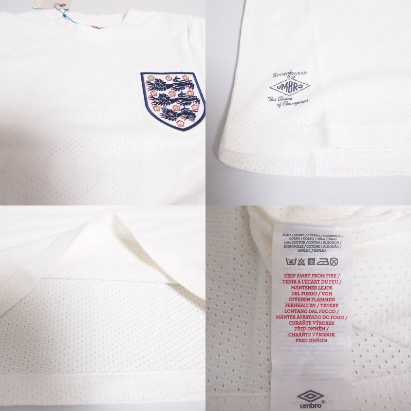 アンブロ復刻 1966年イングランド代表ユニフォーム umbro アンブロ 1966年イングランド代表 復刻ユニフォーム