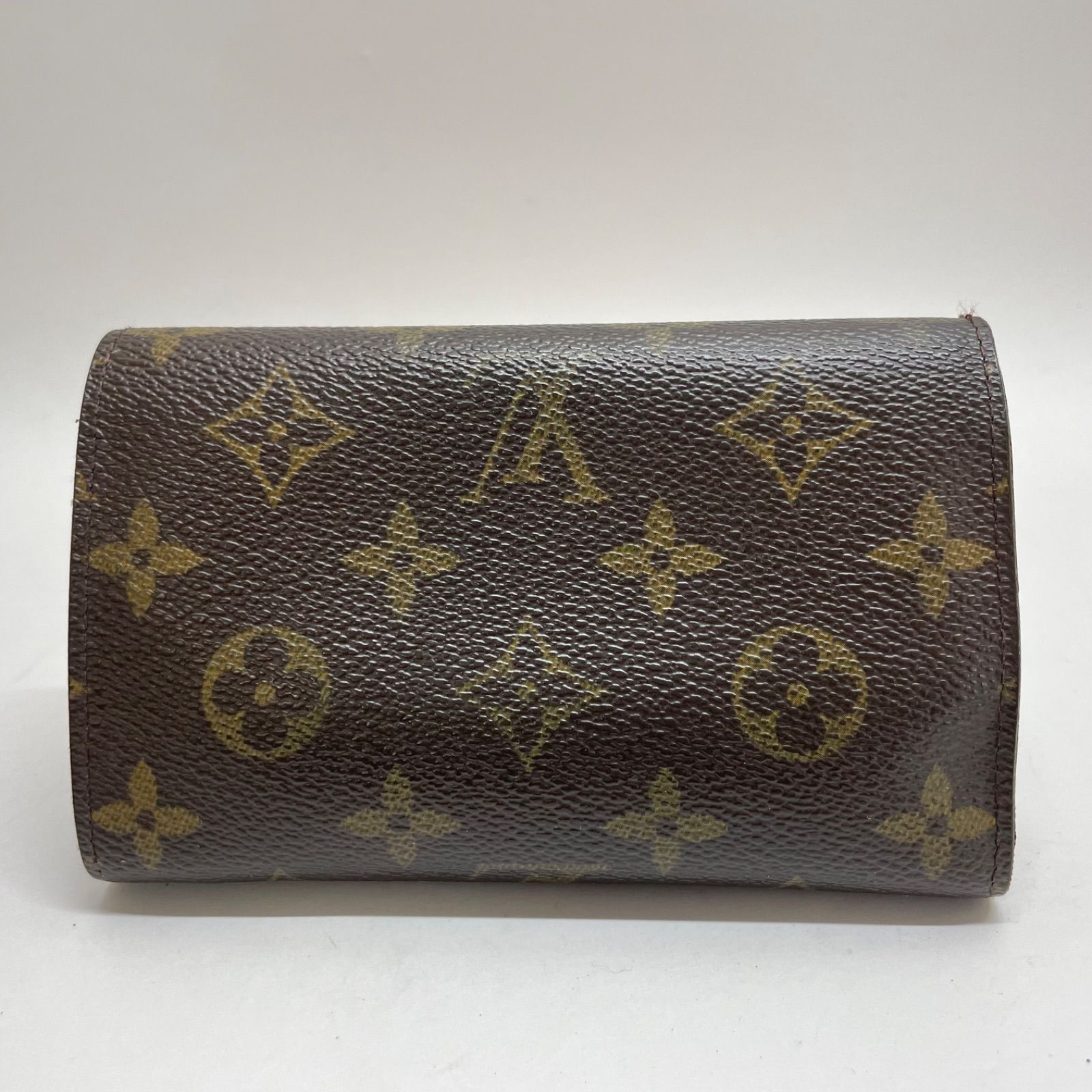 ルイヴィトン　折り財布　Ｌ字ジップ　トレゾール 1671 LOUIS VUITTON ルイヴィトン モノグラム 折り財布 L字