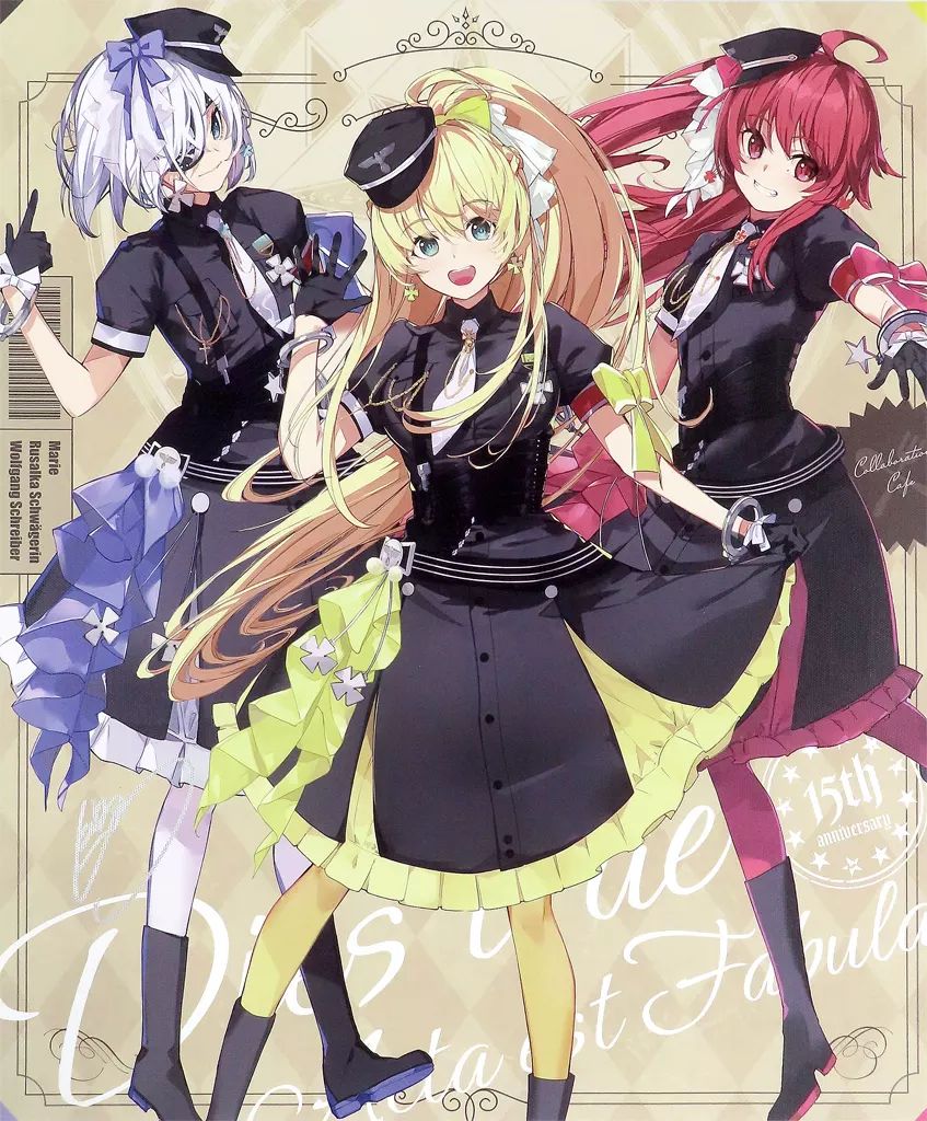 雑貨 デザイン01. Gユウスケ直筆サイン入り F10キャンバスアート Dies irae ～Acta est Fabula～ 15周年記念コラボカフェ in in JAM Akihabara
