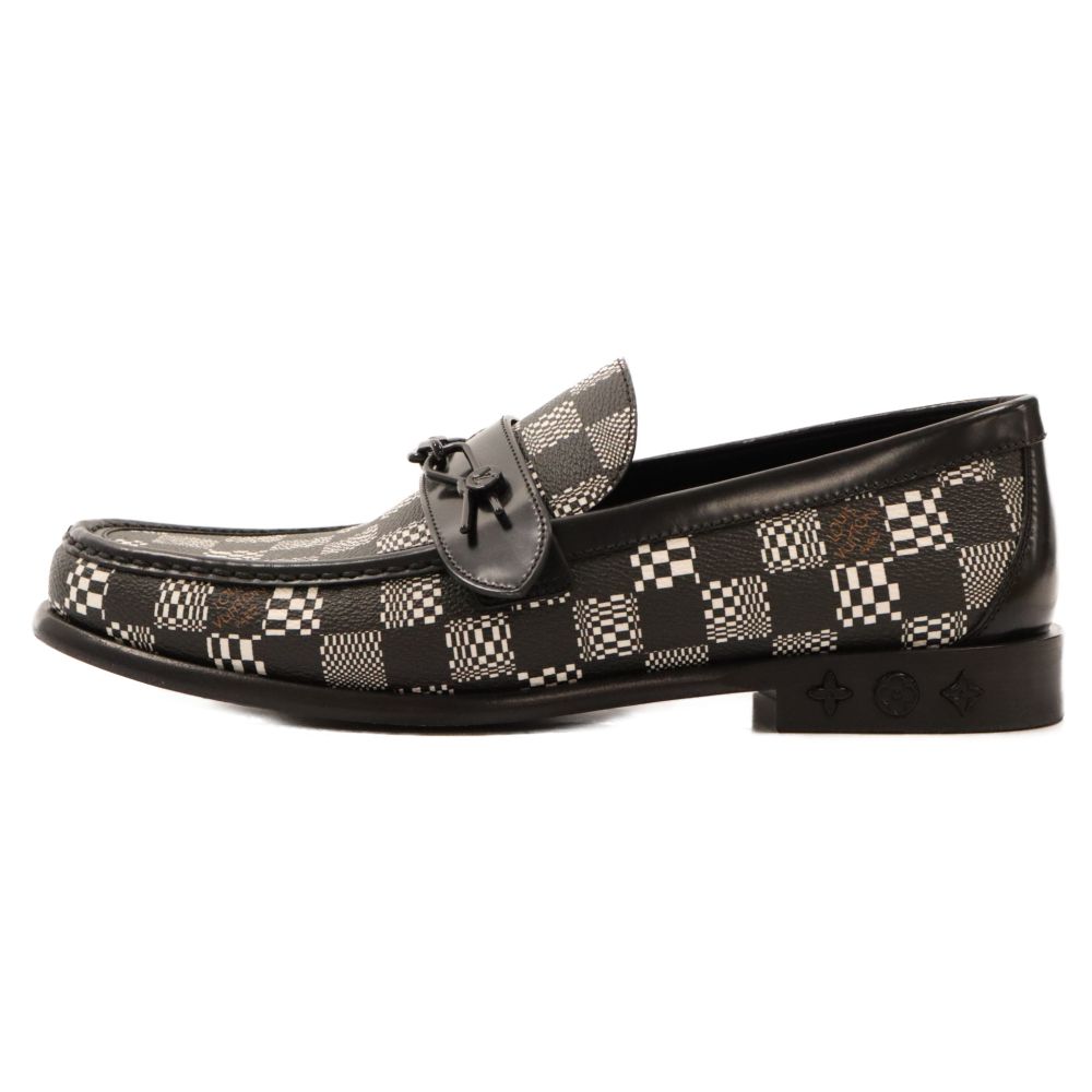 LOUIS VUITTON ルイヴィトン　ペニーローファー　ロゴ刻印　ダミエ LOUIS VUITTON ルイヴィトン ペニーローファー ロゴ刻印 ダミエ