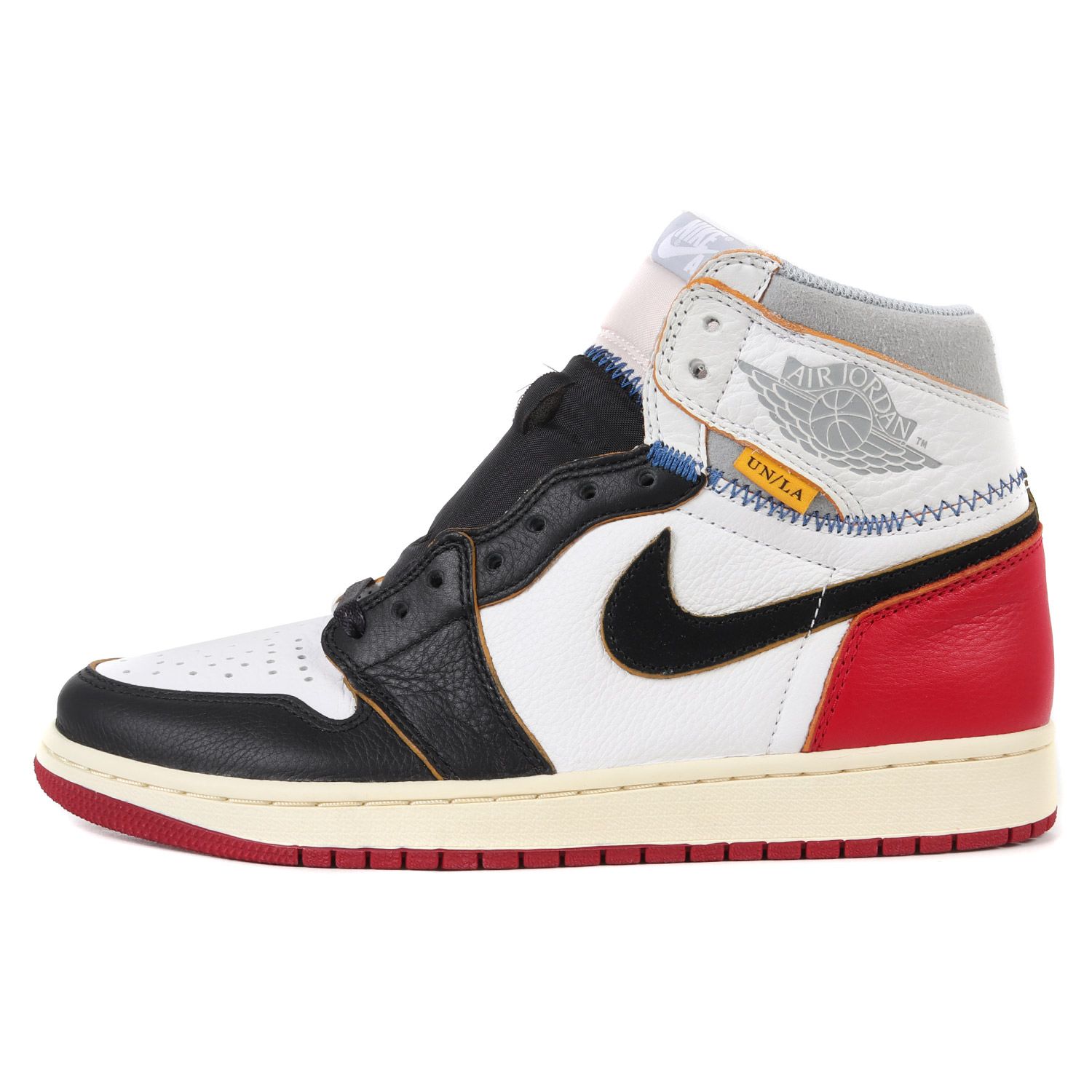 新品 NIKE ナイキ UNION AIR JORDAN 1 RETRO HI NRG / UN (BV1300-106) 18AW ユニオン  エアジョーダン1 レトロ ホワイト ブラック バーシティレッド サイズ：US8.5 26.5cm コラボ