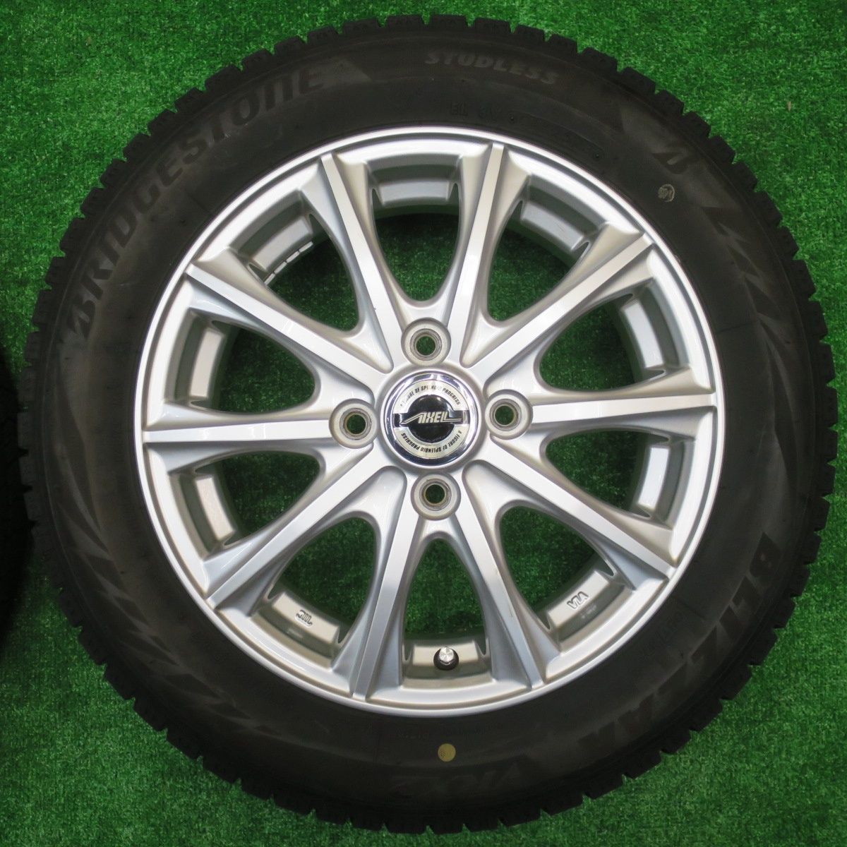 キレイ 23年 スタッドレス 155 65R14 ブリヂストン ブリザック VRX2 AXEL アクセル 14インチ PCD100 4H 5100804NJス